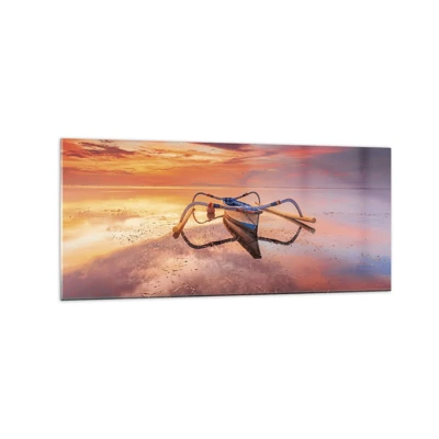 Obraz na skle - Pokoj tropického večera - 120x50 cm