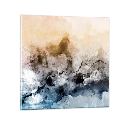 Obraz na skle - Ponorené do mračná hmly - 40x40 cm