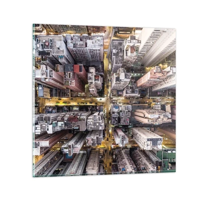 Obraz na skle - Pozdrav z Hongkongu - 30x30 cm