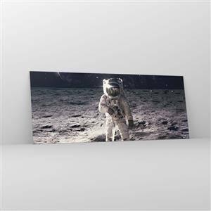 Obraz na skle - Pozdrav z Mesiaca - 100x40 cm