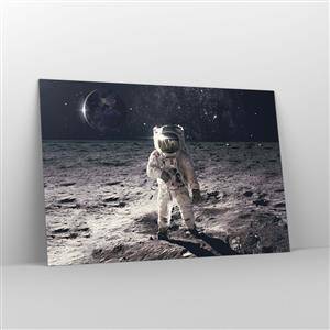 Obraz na skle - Pozdrav z Mesiaca - 120x80 cm