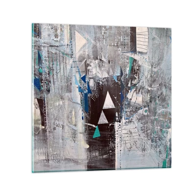 Obraz na skle - Prednostné poradie trojuholníkov - 60x60 cm