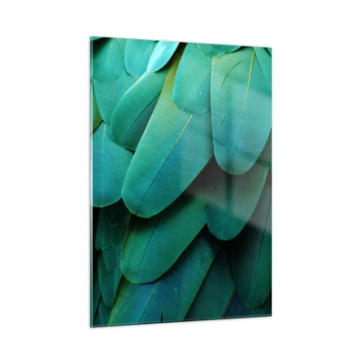 Obraz na skle - Presnosť papagájovej povahy - 50x70 cm
