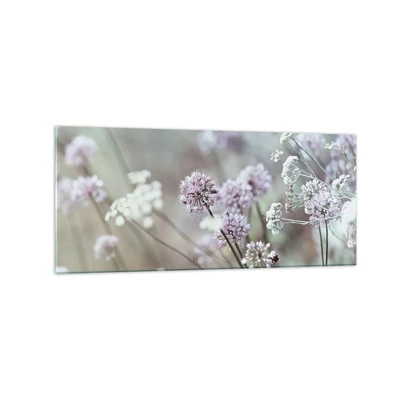 Obraz na skle - Sladké filigrány byliniek - 120x50 cm