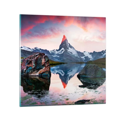 Obraz na skle - Srdce hôr je vrelé - 60x60 cm