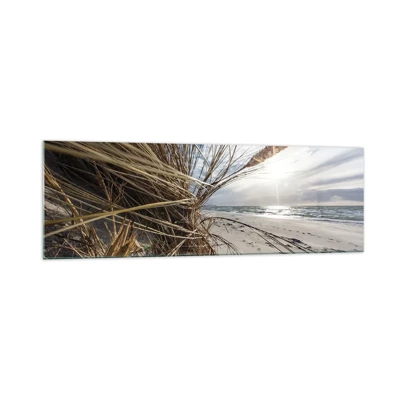 Obraz na skle - Stretnutie živlov - 160x50 cm