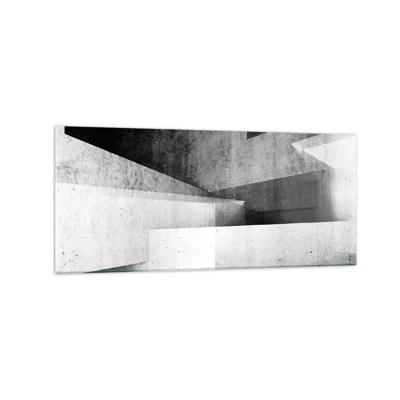 Obraz na skle - Štruktúra priestoru - 120x50 cm