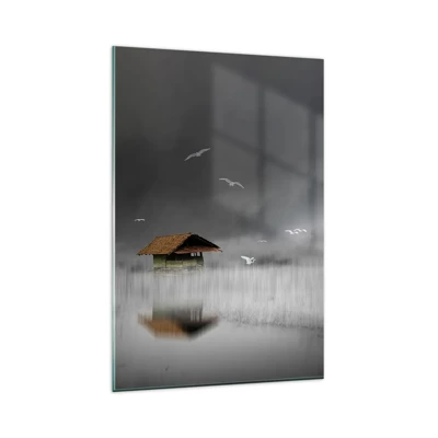 Obraz na skle - Úkryt pred dažďom - 80x120 cm