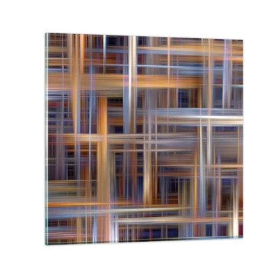Obraz na skle - Utkané zo svetla - 50x50 cm