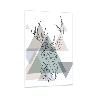 Obraz na skle - V geometrickom lese - 80x120 cm