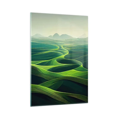Obraz na skle - V zelených údoliach - 80x120 cm