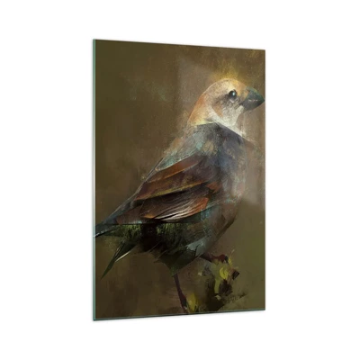 Obraz na skle - Vrabček, maličký vtáčik - 70x100 cm
