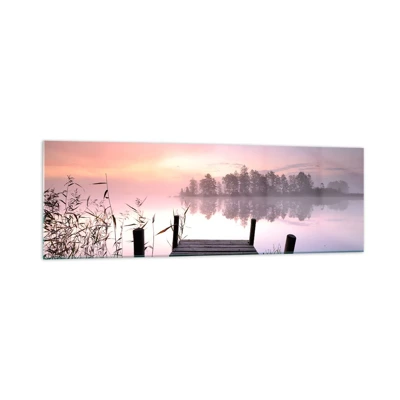 Obraz na skle - Z ľaliovej hmly… - 160x50 cm