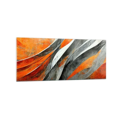 Obraz na skle - Žiar a chlad - 120x50 cm