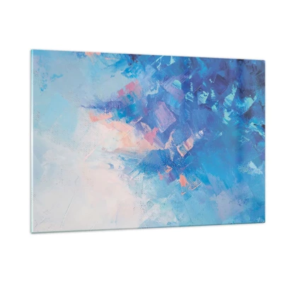 Obraz na skle - Zimná abstrakcia - 120x80 cm