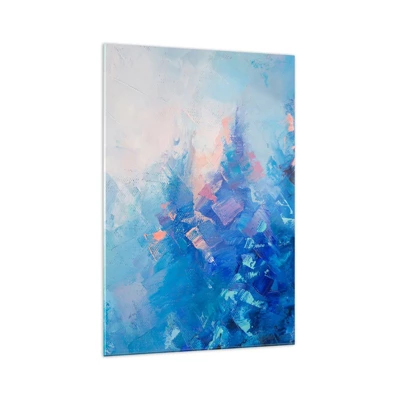 Obraz na skle - Zimná abstrakcia - 70x100 cm