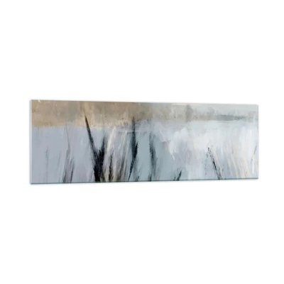 Obraz na skle - Zimné polia - 160x50 cm