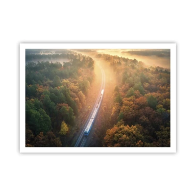 Plagát - Jesenná cesta - 100x70 cm