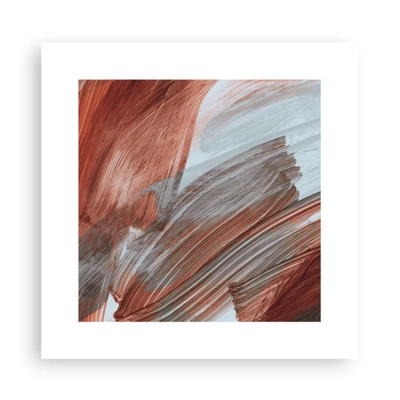 Plagát - Jesenná veterná abstrakcia - 30x30 cm