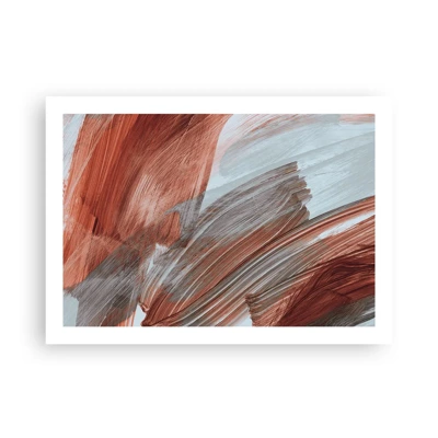 Plagát - Jesenná veterná abstrakcia - 70x50 cm