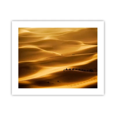 Plagát - Karavána na vlnách púšte - 50x40 cm