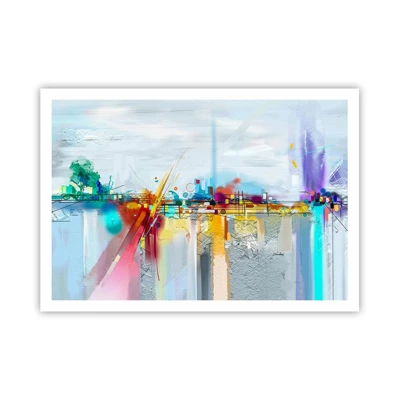 Plagát - Most radosti nad riekou života - 100x70 cm