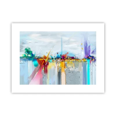 Plagát - Most radosti nad riekou života - 40x30 cm