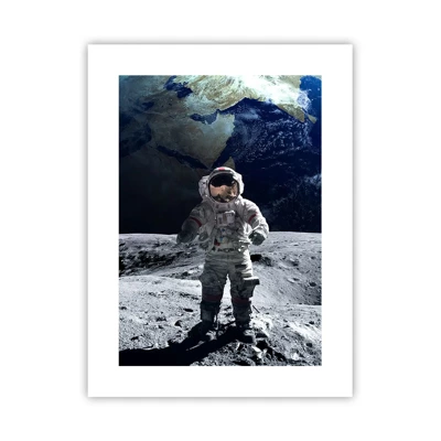 Plagát - Pozdravy z Mesiaca - 30x40 cm