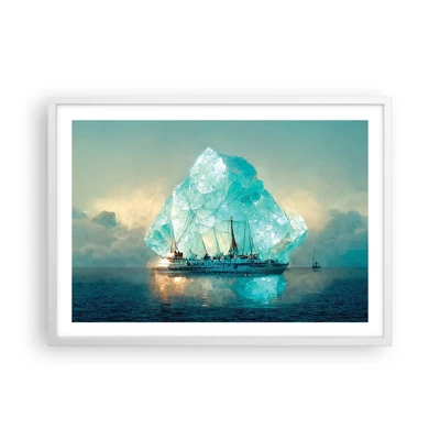 Plagát v bielom ráme - Arktický briliant - 70x50 cm