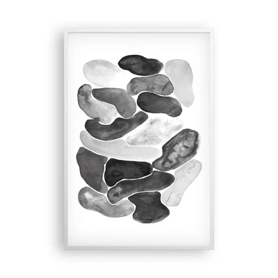 Plagát v bielom ráme - Kamenistá abstrakcia - 61x91 cm