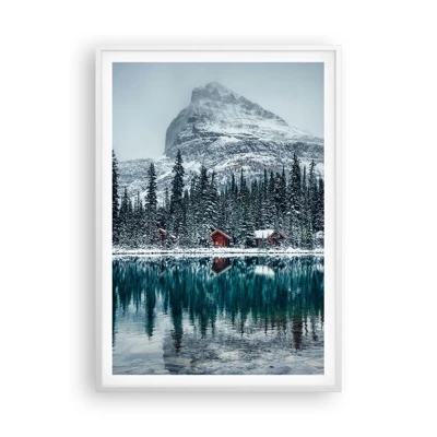 Plagát v bielom ráme - Kanadské útočisko - 70x100 cm