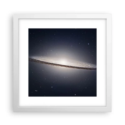 Plagát v bielom ráme - Kedysi dávno v jednej preďalekej galaxii… - 30x30 cm