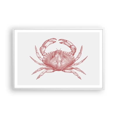 Plagát v bielom ráme - Krab nad kraby - 91x61 cm