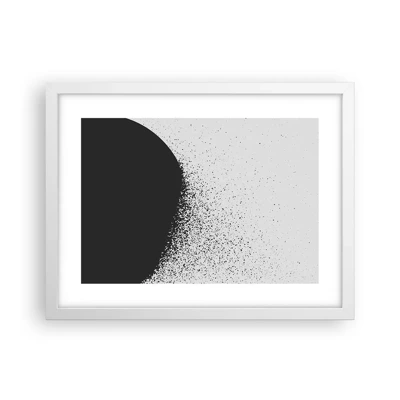 Plagát v bielom ráme - Pohyb častíc - 40x30 cm