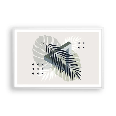 Plagát v bielom ráme - Príroda a geometria – dva poriadky? - 91x61 cm
