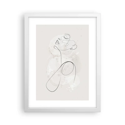 Plagát v bielom ráme - Špirála krásy - 30x40 cm