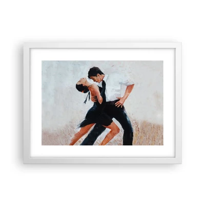 Plagát v bielom ráme - Tango mojich túžob a snov - 40x30 cm