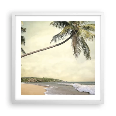 Plagát v bielom ráme - Tropický sen - 50x50 cm