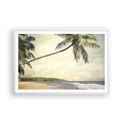 Plagát v bielom ráme - Tropický sen - 91x61 cm