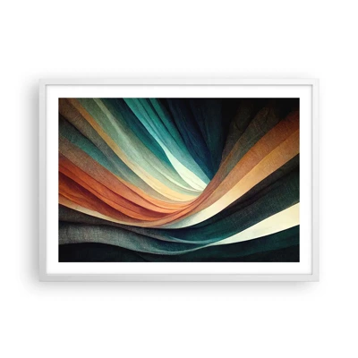 Plagát v bielom ráme - Utkané z farieb - 70x50 cm