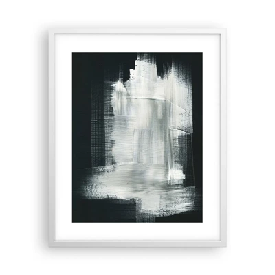 Plagát v bielom ráme - Utkané zvisle a vodorovne - 40x50 cm