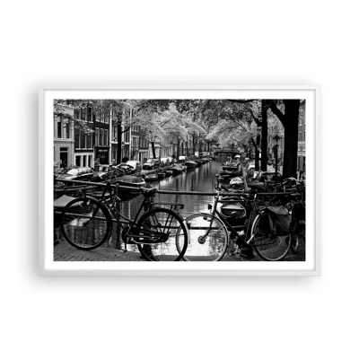 Plagát v bielom ráme - Veľmi holandský výhľad - 91x61 cm