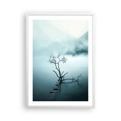 Plagát v bielom ráme - Z vody a hmly - 50x70 cm