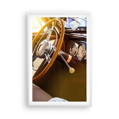 Plagát v bielom ráme - Závan luxusu z minulosti - 61x91 cm