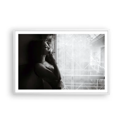 Plagát v bielom ráme - Zmyselný okamih - 91x61 cm