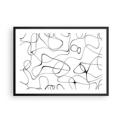 Plagát v čiernom ráme - Cesty života, zákruty osudu - 70x50 cm