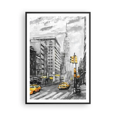 Plagát v čiernom ráme - Newyorský príbeh - 70x100 cm