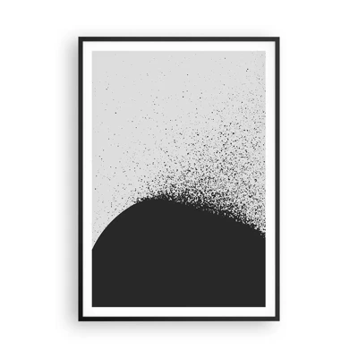 Plagát v čiernom ráme - Pohyb častíc - 70x100 cm