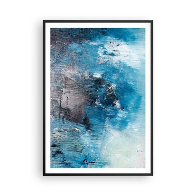 Plagát v čiernom ráme - Rapsódia v modrom - 70x100 cm