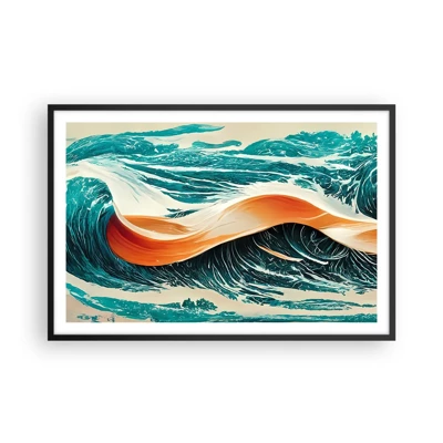 Plagát v čiernom ráme - Surferov sen - 91x61 cm